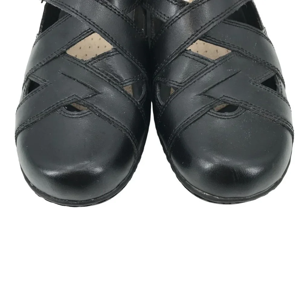 Thom McAn Womens Black Dorthey Adjustable Strap Loafer Size 8W 4895137741287 - Picture 9 of 12